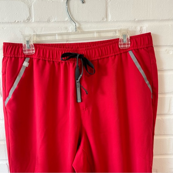 Figs Tansen Jogger Scrub Pants Neon Red Reflective high Visibility mens - Picture 3 of 8